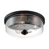 Nuvo Fixture, Flush, 3-Light, Incandescent, 60W, 120V, A19, Medium Base, Voltage: 120 60/7269